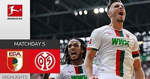FC Augsburg - 1. FSV Mainz 05 2-1 | Highlights | Matchday 5 – Bundesliga 2023/24