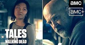 Poppy Liu & Anthony Edwards as Amy and Dr. Everett in Tales of the Walking Dead | AMC