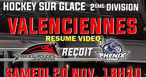 FRA Hockey sur glace 2021 11 20 D2 J07 Résumé Valenciennes VS Reims