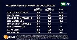Ultimi sondaggi, verso il voto: crescono Fratelli d'Italia e Pd, in calo Lega e M5S