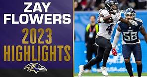 Top Zay Flowers Plays From The 2023 Season | Baltimore Ravens