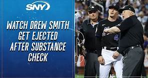 Drew Smith ejected by umpire after substance check before entering game vs Yankees | SNY