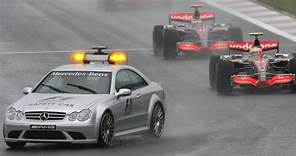 El día que Fernando Alonso y la lluvia casi dejan 'seco' al safety car