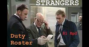 Strangers (1978) Series 1, Ep 2 " Duty Roster" TV Crime Thriller (Bill Waddington) Bulman, MGB GT