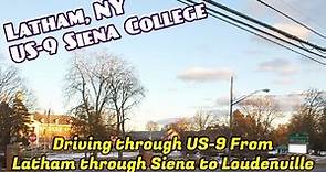 Latham NY | Route 9 South | Driving by Siena [4k]