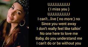 I miss you - Aaliyah (lyrics)
