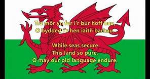 National anthem of Wales (WLS/EN lyrics)