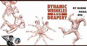 Burne Hogarth | Dynamic Wrinkles and Drapery | Original Drawings | Examples