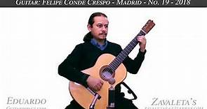 2018 Felipe Conde Jr Concert Flamenco Guitar played by Eduardo Costa