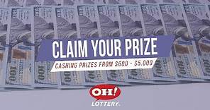 Cashing Ohio Lottery prizes between $600 and $5,000