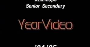kamloops senior secondary school yearbook video 1994/1995 (vhs)