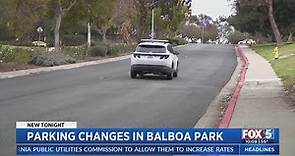 Parking Changes In Balboa Park