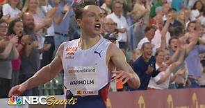 Karsten Warholm breaks 29-year men's 400m hurdles world record | NBC Sports