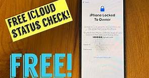 How to check iCloud status of an Apple device. Free iCloud check. Use IMEI or serial number.
