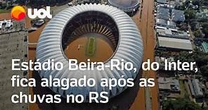 Enchentes no RS: Estádio Beira-Rio e Arena do Grêmio ficam alagados após chuvas; veja imagens