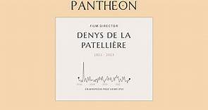 Denys de La Patellière Biography | Pantheon