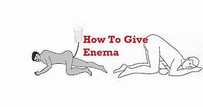 How To Give Enema || Demonastration and See Procedure
