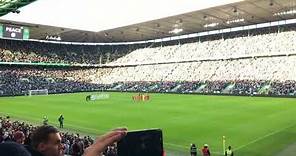 Remembrance Sunday silence disrupted at Celtic Park. Celtic v Aberdeen 12/11/23