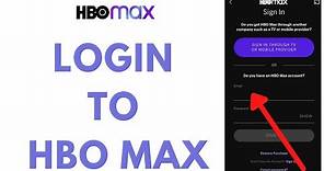 HBO Max Login | How to Sign In to HBO Max | HBO Max App Sign in 2021