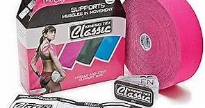 Kinesio Taping - Elastic Therapeutic Athletic Tape Tex Classic - Bulk Roll - Red – 2 in. x 103 ft