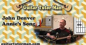 Annie's Song - John Denver - Guitar Lesson (strumming)