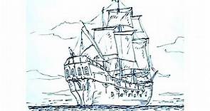 Aprender a dibujar - Cómo dibujar un barco pirata - Pirate Ship