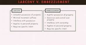 Criminal Law tutorial: Embezzlement and False Pretenses | quimbee.com