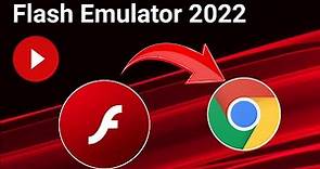 Flash Emulator 2022 For Google Chrome || How To Enable Flash Player In Google Chrome In 2022