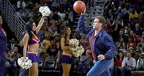 Will Ferrell Hits Cheerleader with Basketball While Filming New Movie