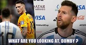 Leo Messi loses his temper with Netherlands Wout Weghorsth 😡 | Argentina vs Netherlands