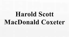 Harold Scott MacDonald Coxeter