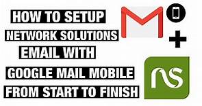 Network Solutions Email Setup Email Client Setup IMAP | IOS | GMAIL APP | Settings That Work 2022
