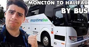 Take a Ride on Maritime Bus's MOST POPULAR Route! (Moncton, NB to Halifax, NS by BUS)