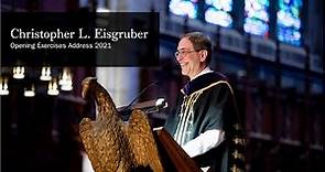 President Eisgruber shares personal lessons of resilience with the Class of 2025