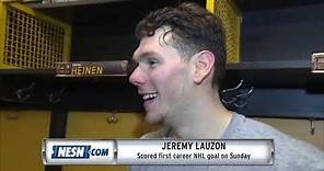 Bruins' Jeremy Lauzon scores first career NHL goal