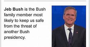 TL;DR Wikipedia - Jeb Bush.