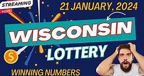 Wisconsin Evening Lottery Results For - 21 January, 2024 - Pick 3 - Badger 5 - Megabucks - Powerball