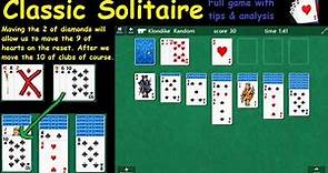 Classic Solitaire Full game with tips & analysis