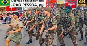 Military Parade Brazil's Independence Day - João Pessoa, PB, Brazil [4K] 07.09.2023