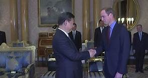 Prince William meets China's President Xi Jinping