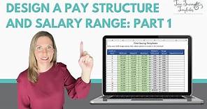 Designing Pay Structure, How to Calculate Salary Range Excel