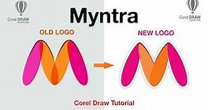 Myntra Logo Design | Myntra New Logo Design in Corel Draw | How to design Myntra Logo | #shots
