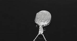 Vintage Style Embossed Photo Oval Lockets For Women