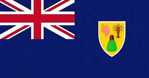 Bandera e Himno de Islas Turcas y Caicos (Reino Unido) - Flag of Torks And Caicos Islands (UK)