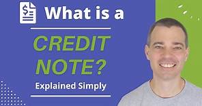 What is a Credit Note?