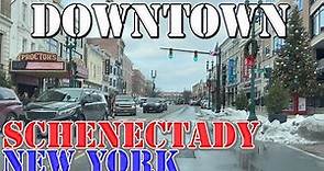 Schenectady - New York - 4K Downtown Drive