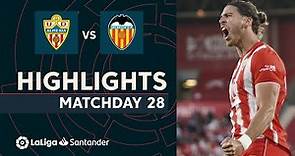 Resumen de UD Almería vs Valencia CF (2-1)