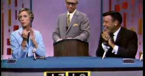 Password 60's 70's Game Show Nancy Kulp versus Frank Sutton