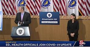Massachusetts education and health officials join Gov. Charlie Baker for a COVID-19 briefing