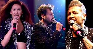 Dan Breitman y Flor Anca junto a Pablo Ruíz cantaron "Todos me miran" en Cantando 2020
